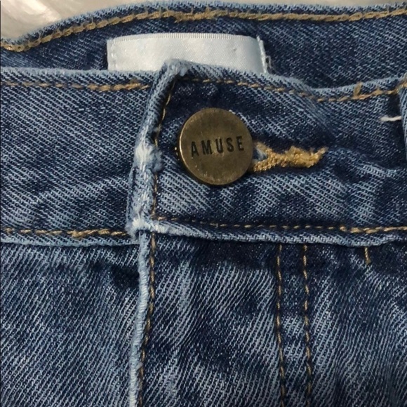 Amuse Society button fly distressed shorts size 25 - Picture 5 of 11